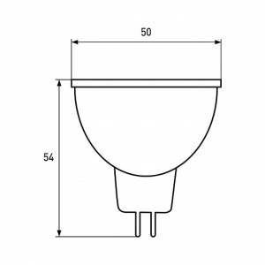 LED Лампа точкова низьковольтна MR16-5W-12V-GU5.3-4000K EUROLAMP
