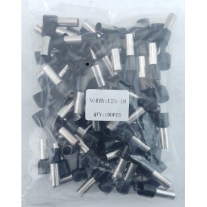 Наконечник гільза Е25-18 25мм2 чорний TNSy