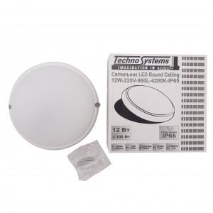 Світильник LED Round Ceiling 12W-230V-960L-4200K-IP65 TNSy