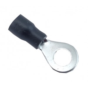 Наконечник кільцевий з ізоляцією RV3-6 (2,5-4/6) чорний TNSy