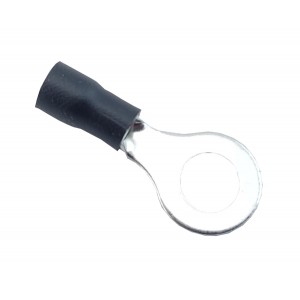 Наконечник кільцевий з ізоляцією RV3-8 (2,5-4/8) чорний TNSy