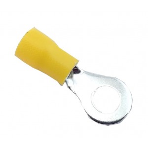 Наконечник кільцевий з ізоляцією RV5,5-5 (4-6/5) жовтий TNSy