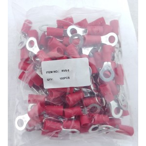 Наконечник кільцевий з ізоляцією RV8-8 (6-10/8) червоний TNSy