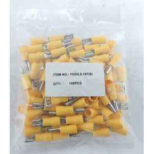 Роз'єм "мама" FDD5,5-187(8) (4-6/4,8-0,8) жовтий TNSy