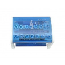 Шина «N» на DIN-рейку в корпусі ШНК2х7 синій TNSy