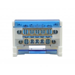 Шина «N» на DIN-рейку в корпусі ШНК2х7 синій TNSy