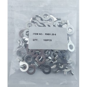 Наконечник кільцевий без ізоляції RNB 1,25-6 (0,5-1,5/6) TNSy