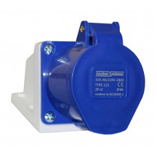 Розетка 123 стаціонарна 2Р+PЕ 32А 220В IP44 TNSy
