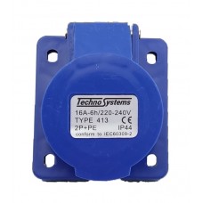 Розетка 413 прихована 2Р+PЕ 16А 220В IP44 TNSy