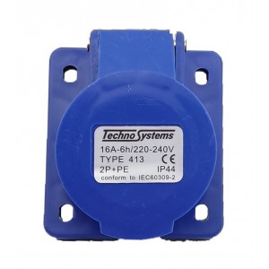 Розетка 413 прихована 2Р+PЕ 16А 220В IP44 TNSy