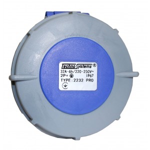 Розетка 2232 PRO переносна 2Р+PЕ 32А 220В IP67 TNSy