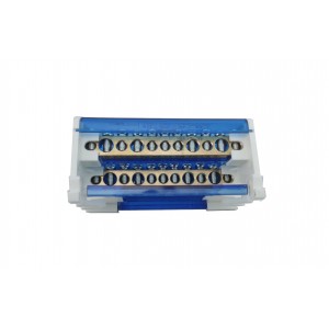 Шина «N» на DIN-рейку в корпусі ШНК2x11 синій TNSy