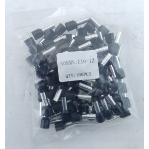 Наконечник гільза Е10-12 10мм2 чорний TNSy