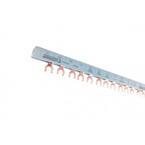 Шина з'єднувальна FORK302 2Р 63А 10мм2 54мод. 1м. (вилка) TNSy