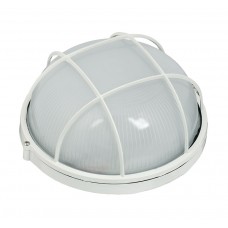 Світильник НПП1102-100W-E27-IP65 коло біле з решіткою TNSy