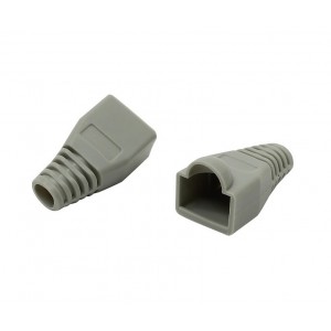 Ковпачок ізолюючий для роз'єму RJ45 сірий TNSy