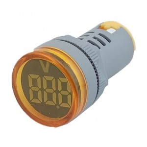 Вольтметр AD22V 60-500В АC жовтий TNSy