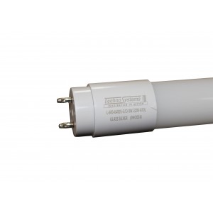 Лампа світлодіодна трубчаcта LED L-600-6400K-G13-9w-220V-810L GLASS SILVER TNSy