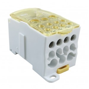 Розподільчий блок на DIN-рейку РБД250A жовтий TNSy