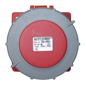 Розетка 3352 PRO прихована 3Р+РЕ+N 63А 380В IP67 TNSy