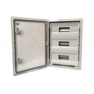 Корпус пластиковий ЩРН-П-42 PRO, пр. дв. ABS IP65 14х3 350х500х190 TNSy