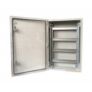 Корпус пластиковий ЩРН-П-68 PRO, пр. дв. ABS IP65 17х4 400х600х200 TNSy