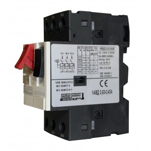 Автоматичний вимикач 1АВД0,63-0,4А для захисту двигуна (220V 0,12kW / 400V 0,21kW) TNSy
