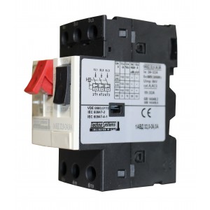 Автоматичний вимикач 1АВД32-24А для захисту двигуна. (220V 10,5kW / 400V 14,5kW) TNSy