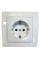 Розетка вн. устан. 1-а з/к біла IP20 TNSy Malta
