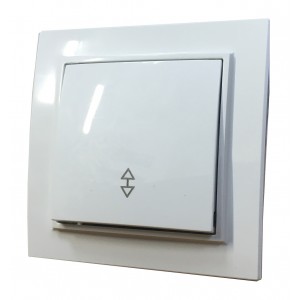 Вимикач вн. устан. 1-кл. прохідний білий IP20 TNSy Malta