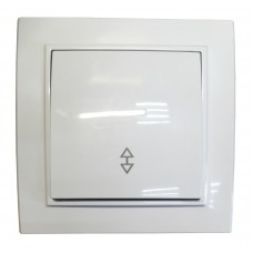 Вимикач вн. устан. 1-кл. прохідний білий IP20 TNSy Malta