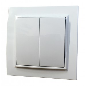 Вимикач вн. устан. 2-кл. білий IP20 TNSy Malta