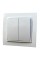 Вимикач вн. устан. 2-кл. білий IP20 TNSy Malta