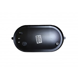 Світильник НПП1402-60W-E27-IP65 овал чорний з решіткою TNSy