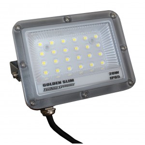 Прожектор LED 20W GOLDEN Slim 230V 2200Lm 6500K IP65 TNSy