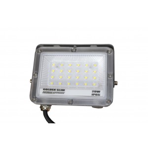 Прожектор LED 20W GOLDEN Slim 230V 2200Lm 6500K IP65 TNSy
