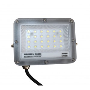 Прожектор LED 20W GOLDEN Slim 230V 2200Lm 6500K IP65 TNSy