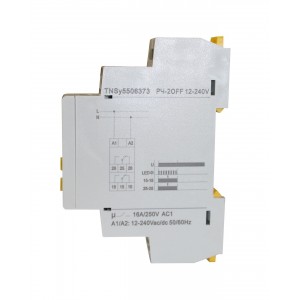 Реле часу РЧ-2OFF 12-240V AC/DC (2C/Ox16A_AC1) 0,1с-10днів. затримка вимикання TNSy