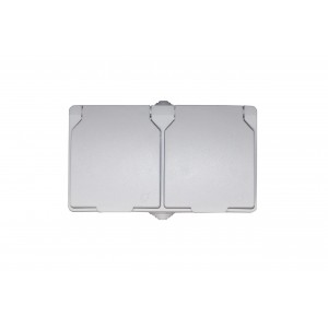 Розетка зовн. устан. 2-а з/к біла IP54 TNSy SURFACE TNSy