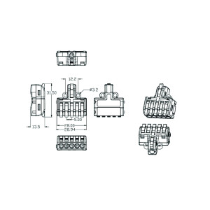 Клема з’єднувальна універсальна прохідна DB-15
