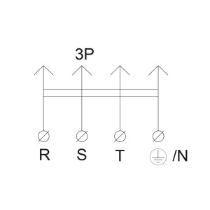 Вилка каучукова 3Р+РЕ 25А IP44