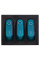 Перемикач 3 клав. синій з підсвічуванням KCD2-3101N C3-BL/B  220V