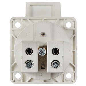 Розетка (гніздо) врізна ГВ 16А/2 (220В) 2Р+РЕ (312) біла