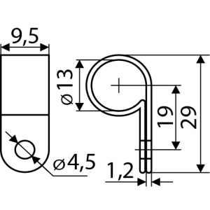 Скоба кабельна (100 шт.) CHS 5/8R