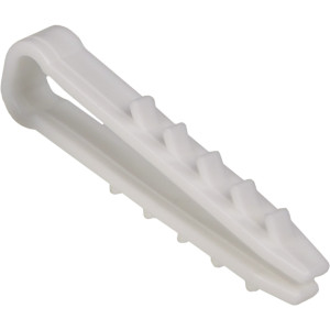 Дюбель-хомут (6*4) білий під плоский кабель (уп.100шт)