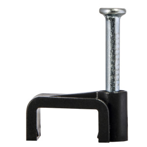 Скоба чорна CHF-10 мм плоска (100 шт.)