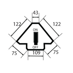 Магнітний тримач з перемикачем 6008