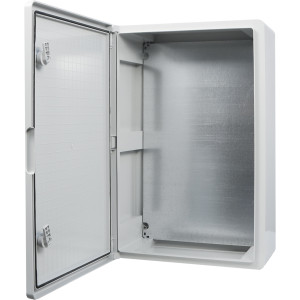 Корпус з АБС-пластику, ударостійкий, з монтажною панеллю, непрозорі дверцята, 40*60*20, ІР65, серіїUBox