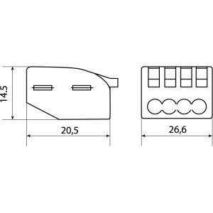 Клема з’єднувальна універсальна АСС-105