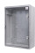 Корпус з АБС-пластику, ударостійкий, з монтажною панеллю, прозорі дверцята, 35*50*19, ІР65, серіїUBox